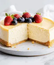 Cheesecake Water Bath Recipe - katyrecipes.com