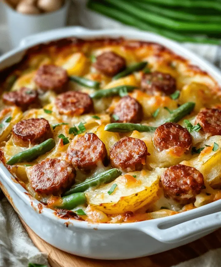 Sausage Green Bean Potato Casserole Recipe