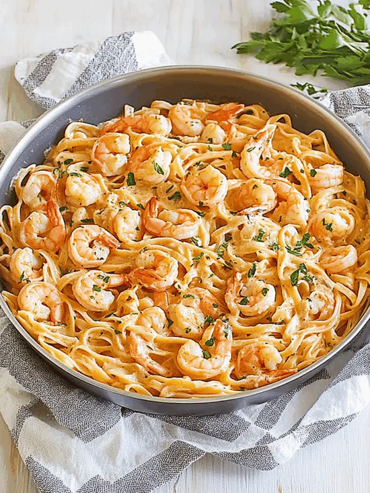 15 Minute Creamy Garlic Pasta Recipe Katyrecipes Com Creamy Garlic Shrimp Pasta Recipe 2 720x960 